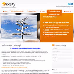Qriosity Managing IT website screenshot