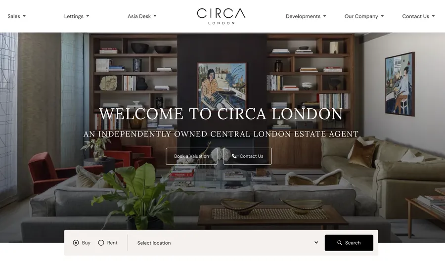 Circa London website