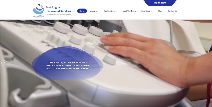 East Anglia Ultrasound website