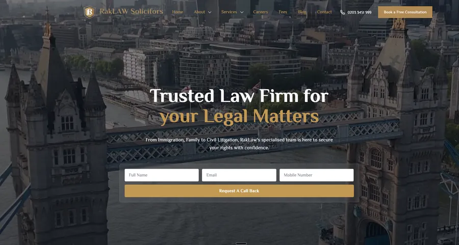 RAKLaw website